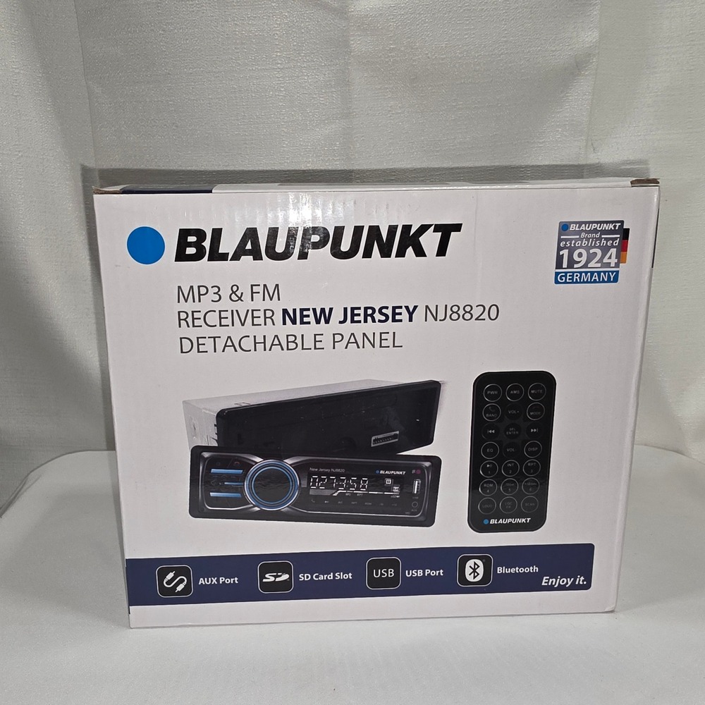 Blaupunkt New Jersey Car MP3 FM Receiver Bluetooth USB SD Detachable Panel
